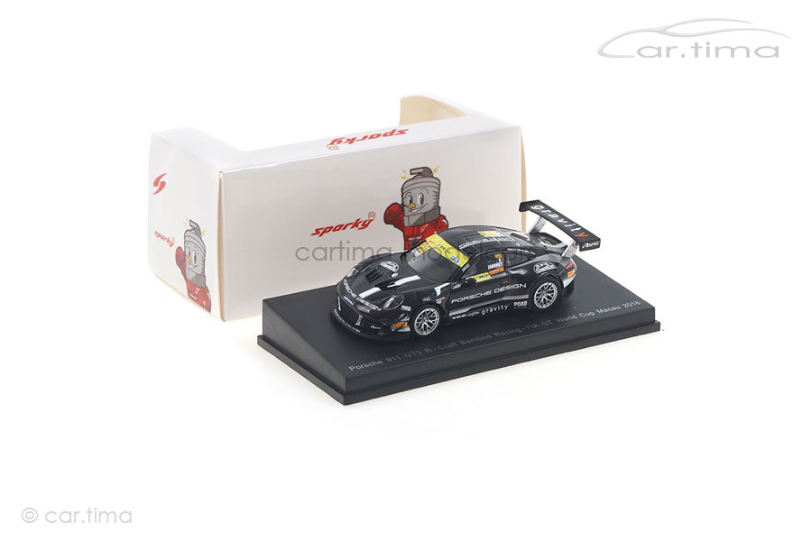 Porsche 911 GT3 R Macau 2018 Mathieu Jaminet Spark 1:64 Y159