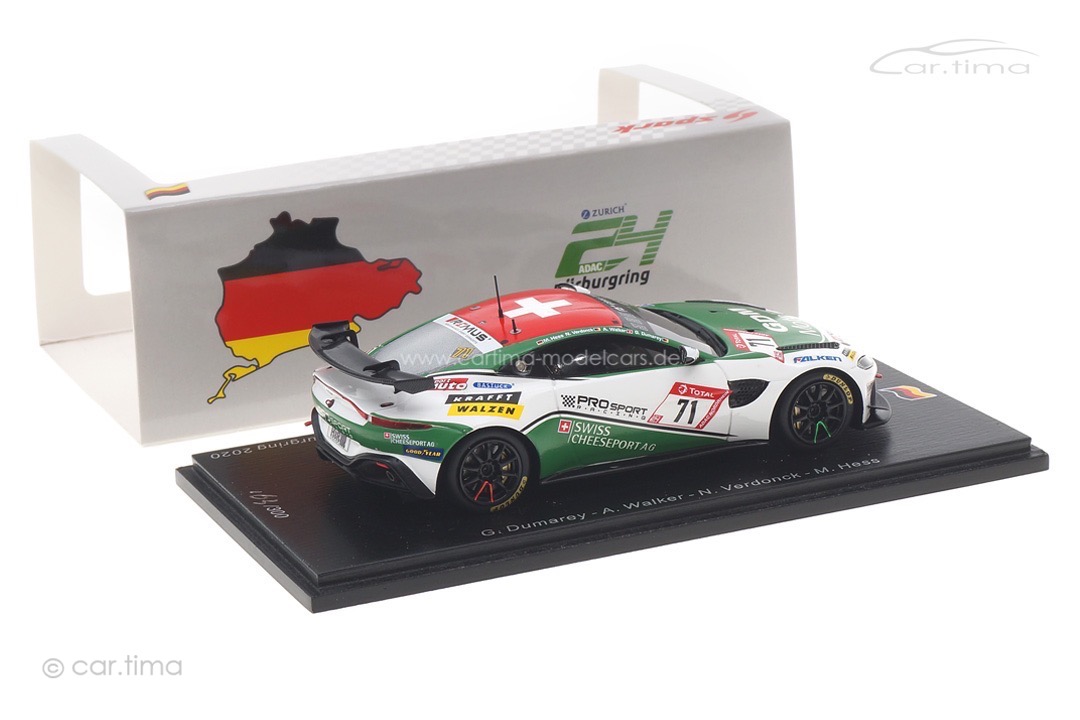 Aston Martin Vantage AMR GT4 24h Nürburgring 2020 Dumarey/Hess/Walker Spark 1:43 SG702