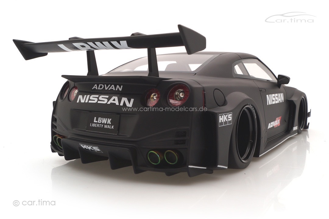 NISSAN 35GT-RR (R35) LB-Silhouette Works GT Ver.2 Matt Black TopSpeed 1:18 TS0356