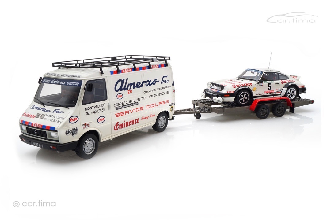 Set Citroen C35 + Porsche 911 SC RS Portugal Rallye 1981 Team Almeras Ottomobile 1:18 OT374