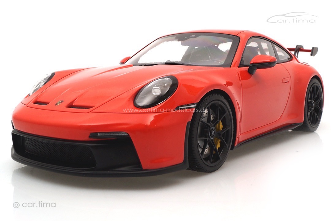 Porsche 911 (992) GT3 Lavaorange/Rad schwarz Minichamps 1:18 117069000