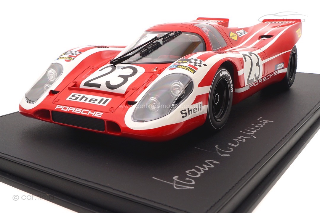 Porsche 917 K Winner 24h Le Mans 1970 Originalsignatur Hans Herrmann 1:12 