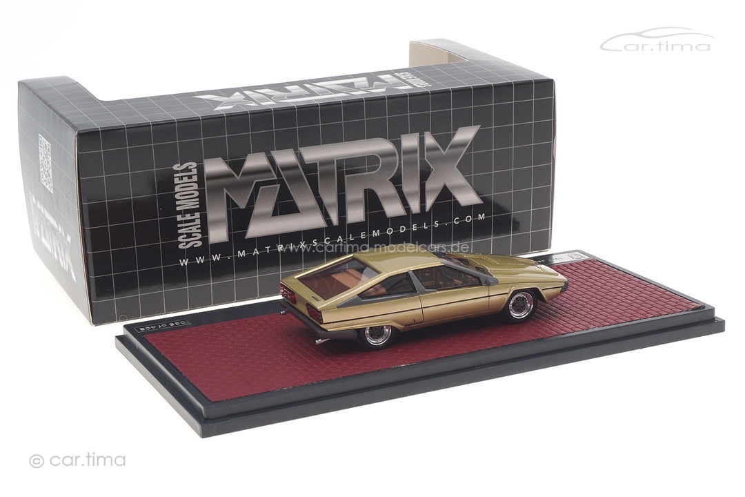 Jaguar Ascot Bertone 1977 gold met. Matrix 1:43 MX41001-182