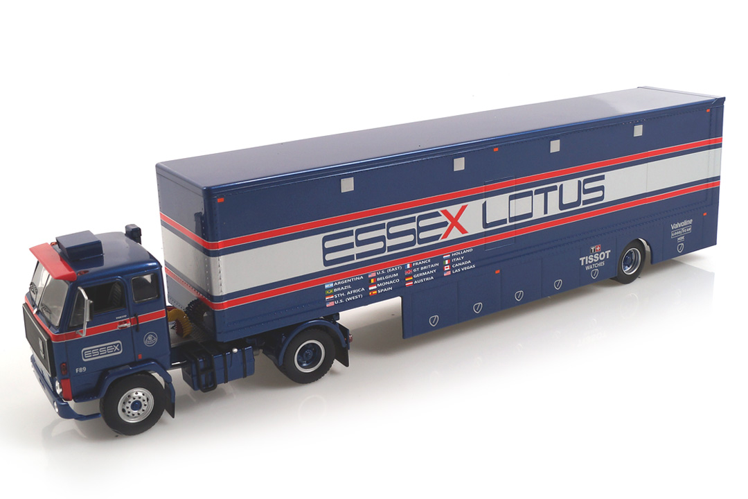 Volvo F89 Essex Lotus Racing Transporter IXO 1:43 TTR021