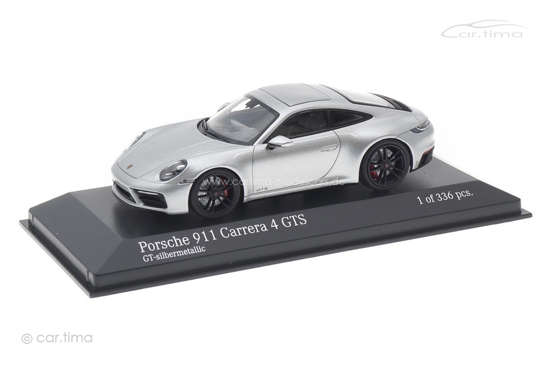 Porsche 911 (992) Carrera 4 GTS GT-Silbermet. Minichamps 1:43 410063004