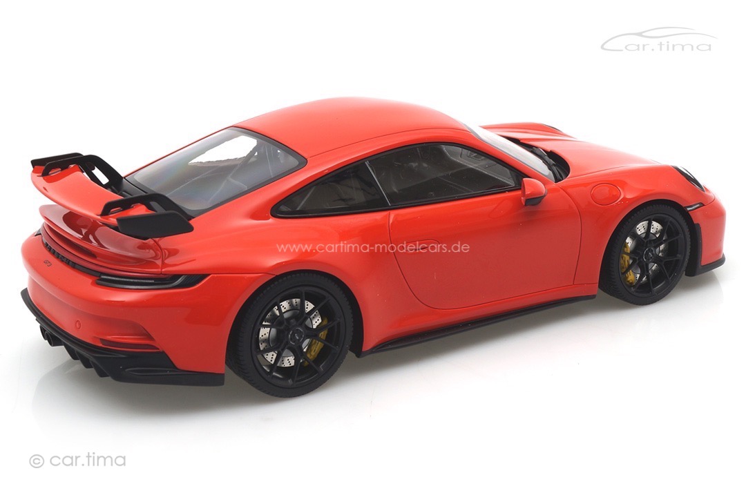 Porsche 911 (992) GT3 Lavaorange/Rad schwarz Minichamps 1:18 117069000