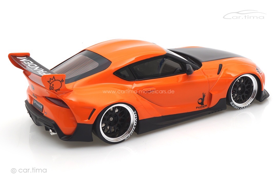 Pandem Toyota GR Supra V1.0 orange TopSpeed 1:18 TS0359