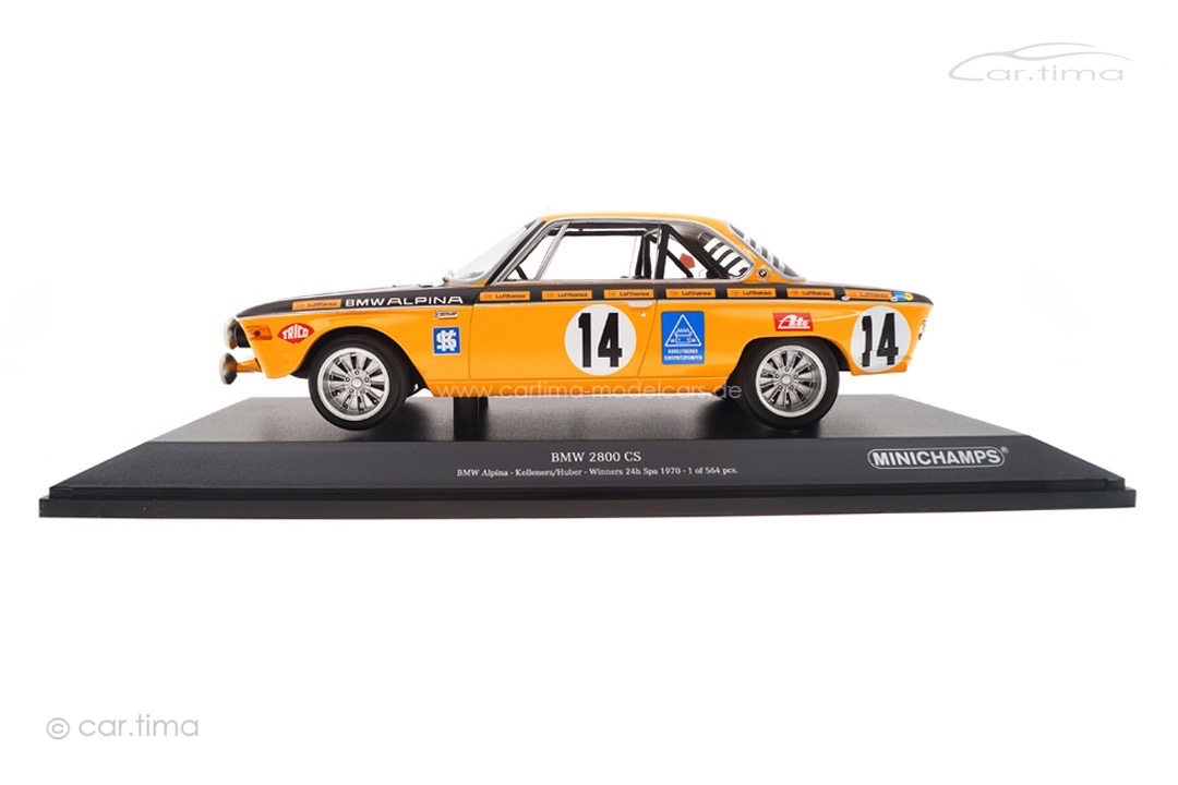 BMW 2800 CS Winner 24h Spa 1970 Huber/Kelleners Minichamps 1:18 155702714