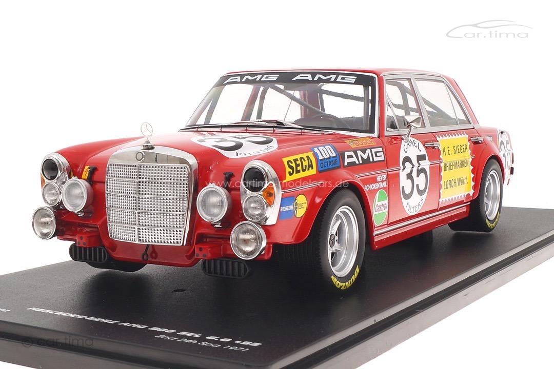 Mercedes-Benz AMG 300 SEL 6.3 "Rote Sau" 24h Spa 1971 Heyer/Schickentanz Werk83 1:18 W18030001