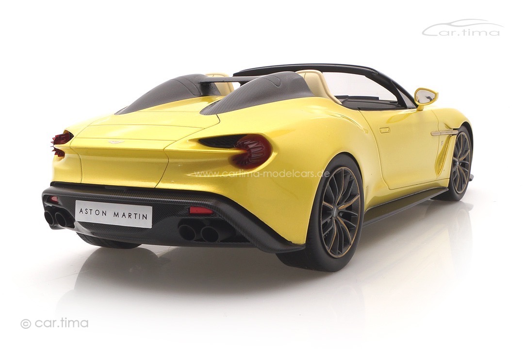 Aston Martin Vanquish Zagato Speedster Cosmopolitan Yellow TopSpeed 1:18 TS0230