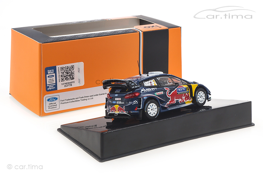 Ford Fiesta WRC Rallye Finnland 2018 Evans/Barritt IXO 1:43 RAM685