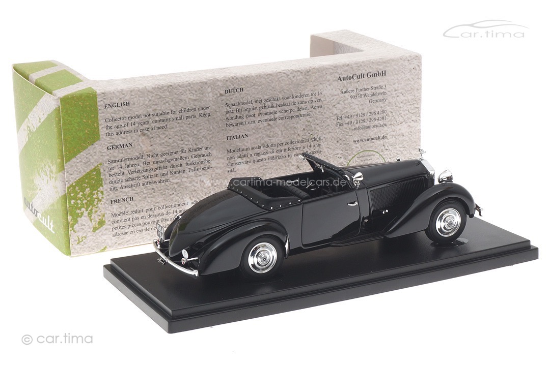 Rolls Royce Phantom II Continental Binder 1930 schwarz autocult 1:43 05041