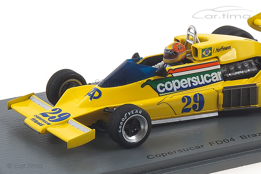 Copersucar FD04 GP Brasilien 1977 Ingo Hoffmann Spark 1:43 S3941
