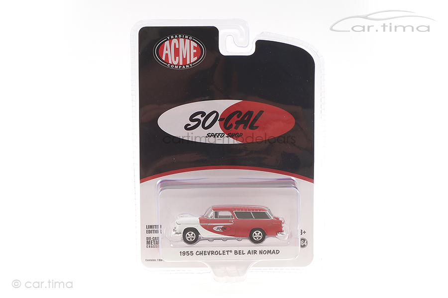 Chevrolet Bel air Nomad 1955 rot/weiß ACME 1:64 GL-51340