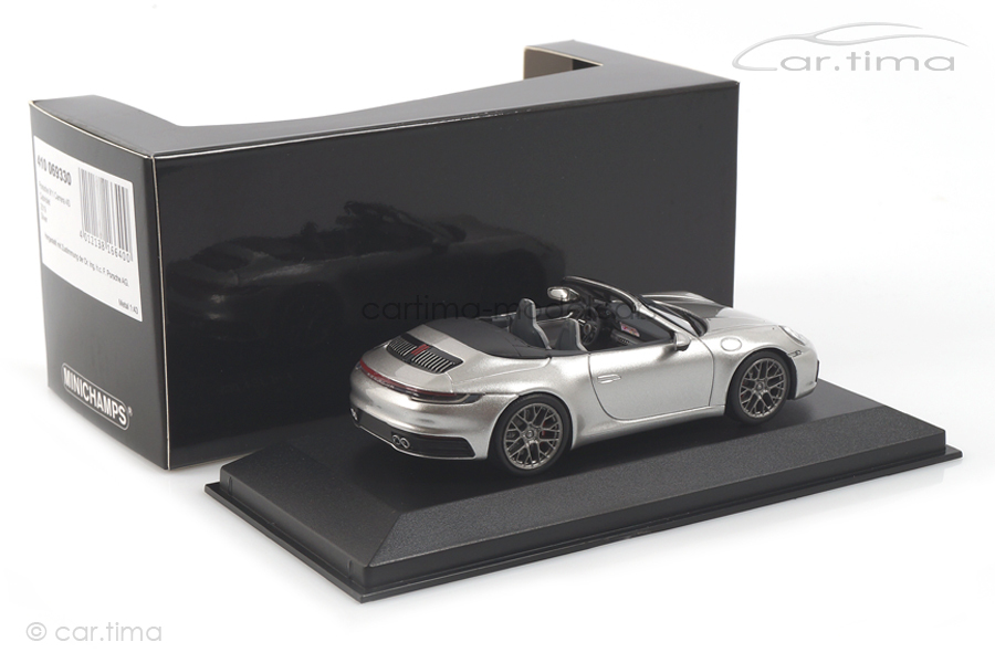 Porsche 911 (992) Carrera 4S Cabriolet silber Minichamps 1:43 410069330