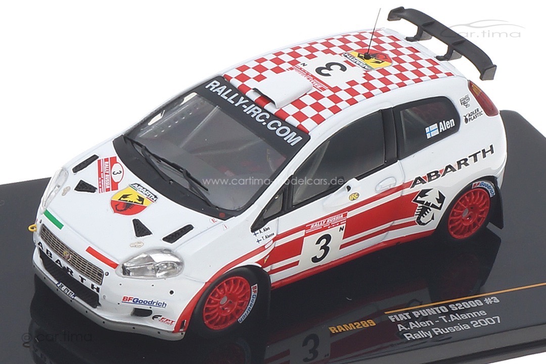 Fiat Punto S2000 Rallye Russia 2007 Alen/Alanne IXO 1:43 RAM289