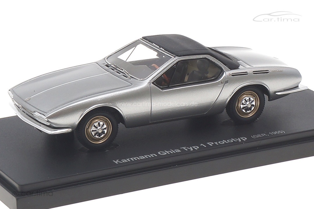 Karmann Ghia Typ 1 Prototyp 1965 silber Avenue43 1:43 60083