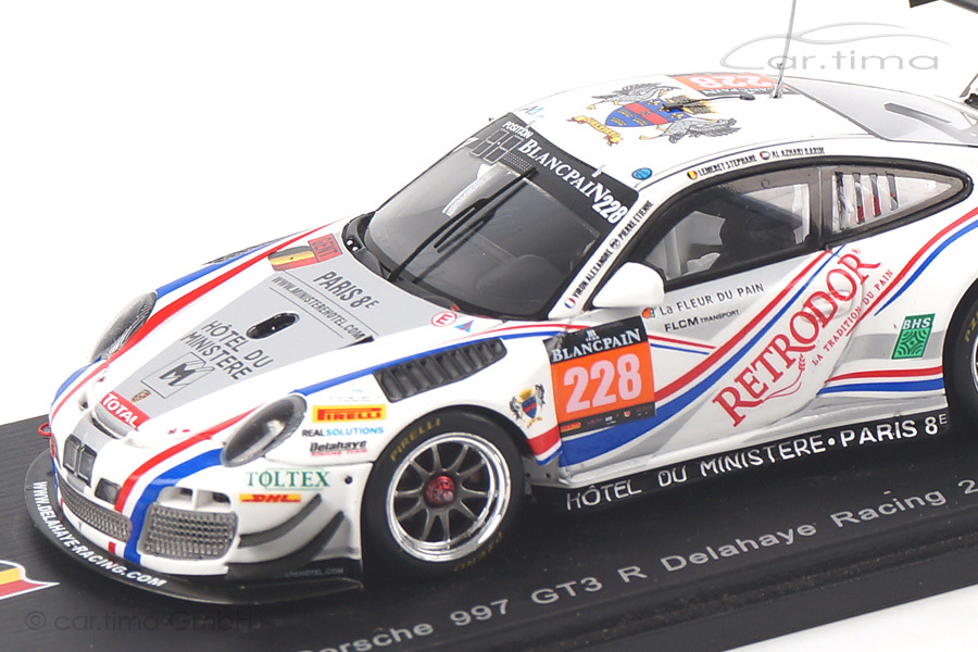 Porsche 911 (997 II) GT3 R 24h Spa 2014 Bordet/Lemeret/Al Azhari Spark 1:43 SB084