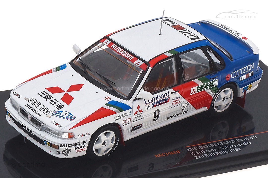 Mitsubishi Galant VR-4 RAC Rallye 1990 Eriksson/Parmander IXO 1:43 RAC346LQ