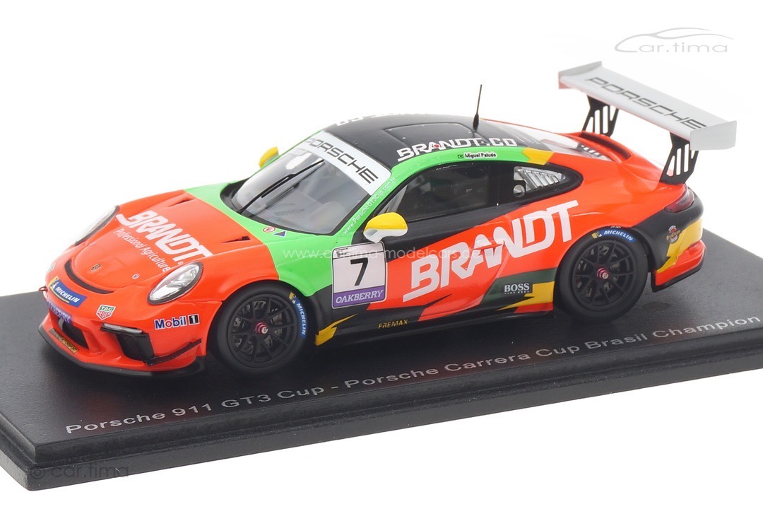 Porsche 911 (991) GT3 Cup Champion Carrera Cup Brazil 2021 Miguel Paludo Spark 1:43 S8508