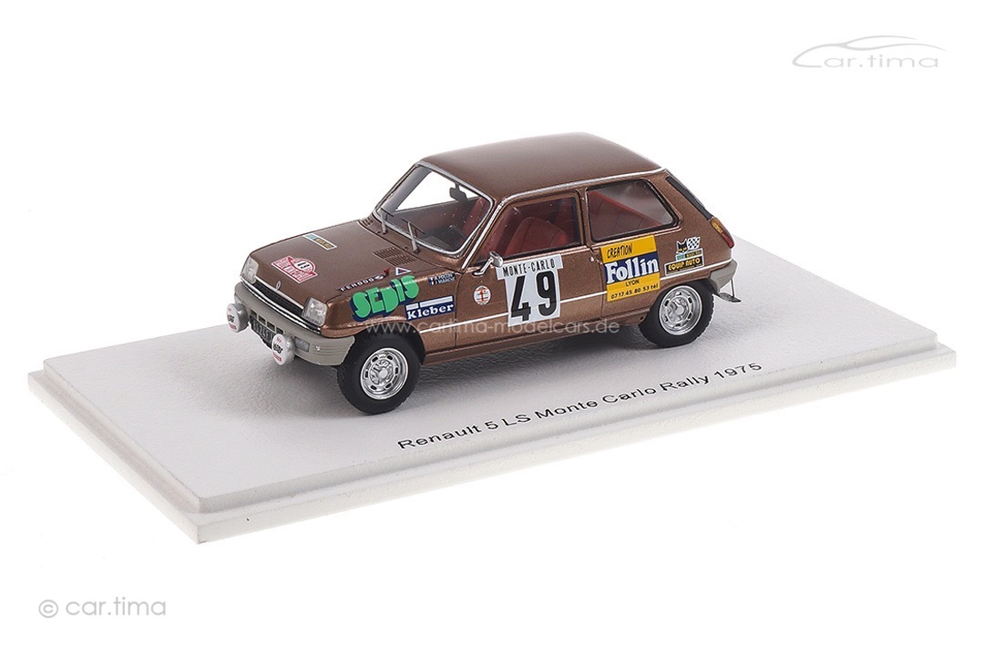 Renault 5 LS Rallye Monte Carlo 1975 Follin/Bertrand Spark 1:43 S6019