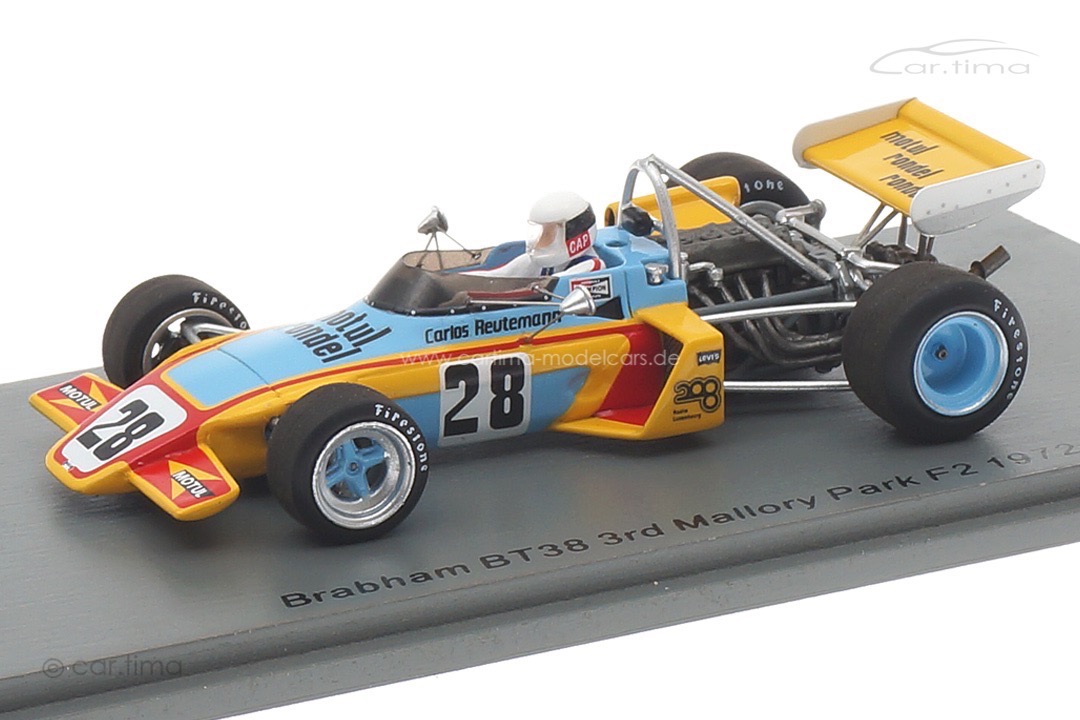 Brabham BT38 F2 Mallory Park 1972 Carlos Reutemann Spark 1:43 S7435