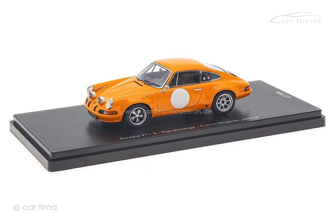 Porsche 911 S Signalorange Curves Magazine "Möhre" car.tima 1:43 CAR04324002