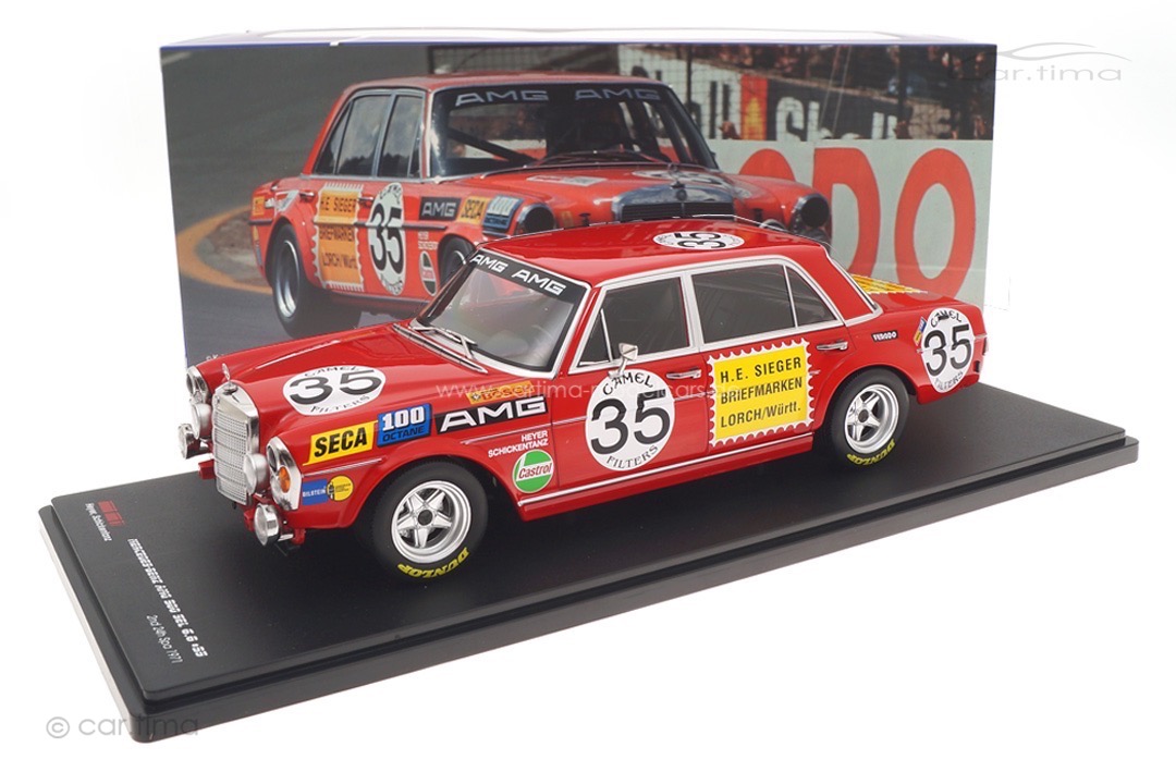 Mercedes-Benz AMG 300 SEL 6.3 "Rote Sau" 24h Spa 1971 Heyer/Schickentanz Werk83 1:18 W18030001