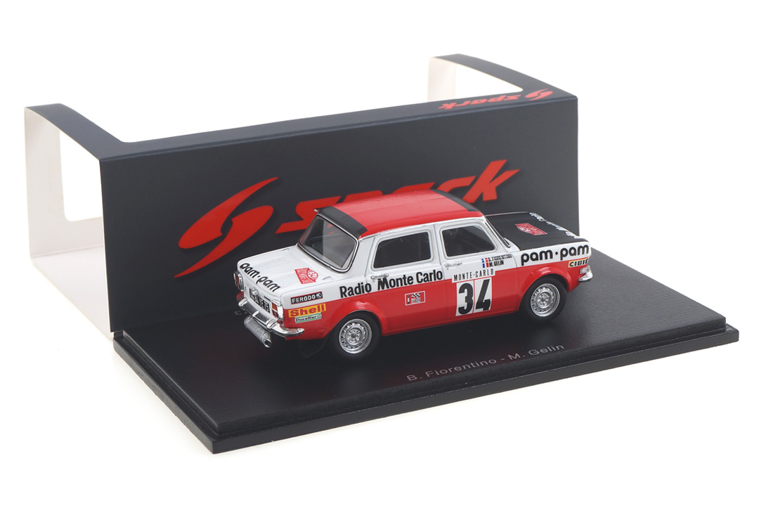 Simca 1000 Rallye 2 Rallye Monte Carlo 1973 Fiorentino/Gélin Spark 1:43 S9457