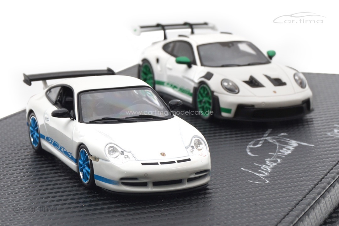 Set Porsche 911 GT3 RS (996/992) Originalsignatur Andreas Preuninger car.tima 1:43