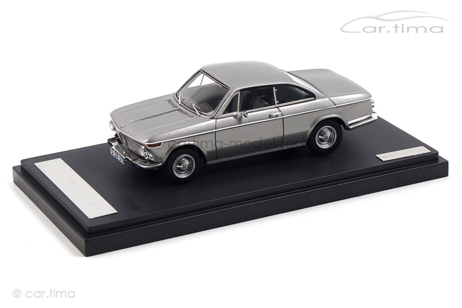 BMW 1602 Baur Coupe 1967 silber Matrix 1:43 MX30202-012