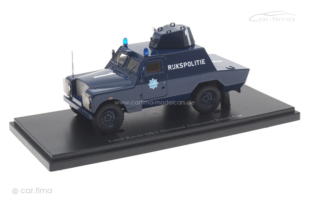 Land Rover Mk3 Shorland Armoured Patrol Car "Rijkspolitie" 1973 autocult 1:43 12018