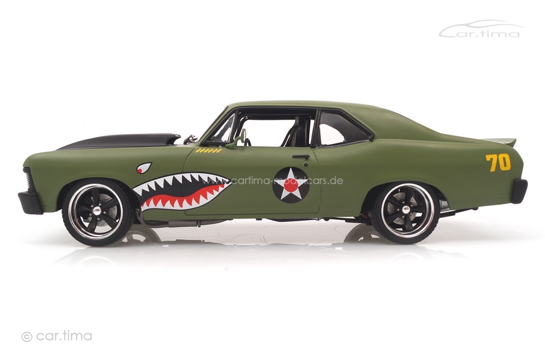 Chevrolet Nova Warhawk Coupe 1970 grün/schwarz GMP 1:18 18957-B