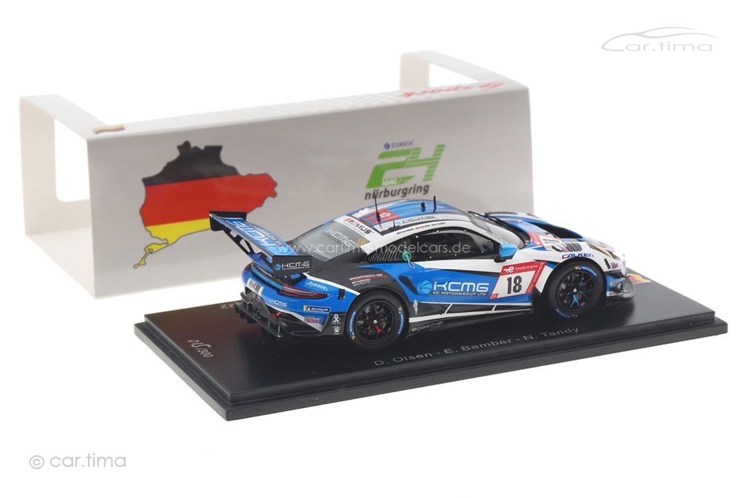 Porsche 911 GT3 R 24h Nürburgring 2022 Olsen/Bamber/Tandy Spark 1:43 SG860