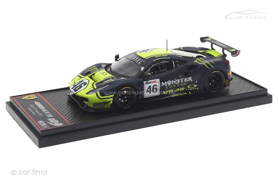 Ferrari 488 GT3 12h Gulf 2021 Marini/Uccio/Rossi BBR 1:43 BBRC258