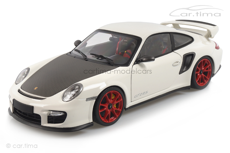 Porsche 911 (997 II) GT2 RS 2011 weiß/rote Felgen Minichamps 1:18 100069400R