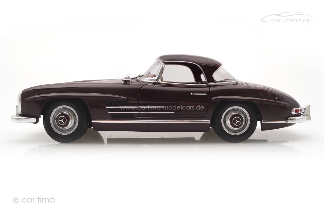 Mercedes-Benz 300 SL Roadster 1957 dunkelrot Norev 1:18 183891