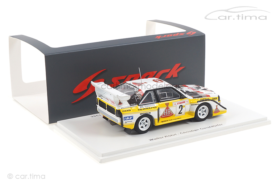 Audi Sport quattro S1 Rallye Monte-Carlo 1986 Röhrl/Geistdörfer Spark 1:43 S5190