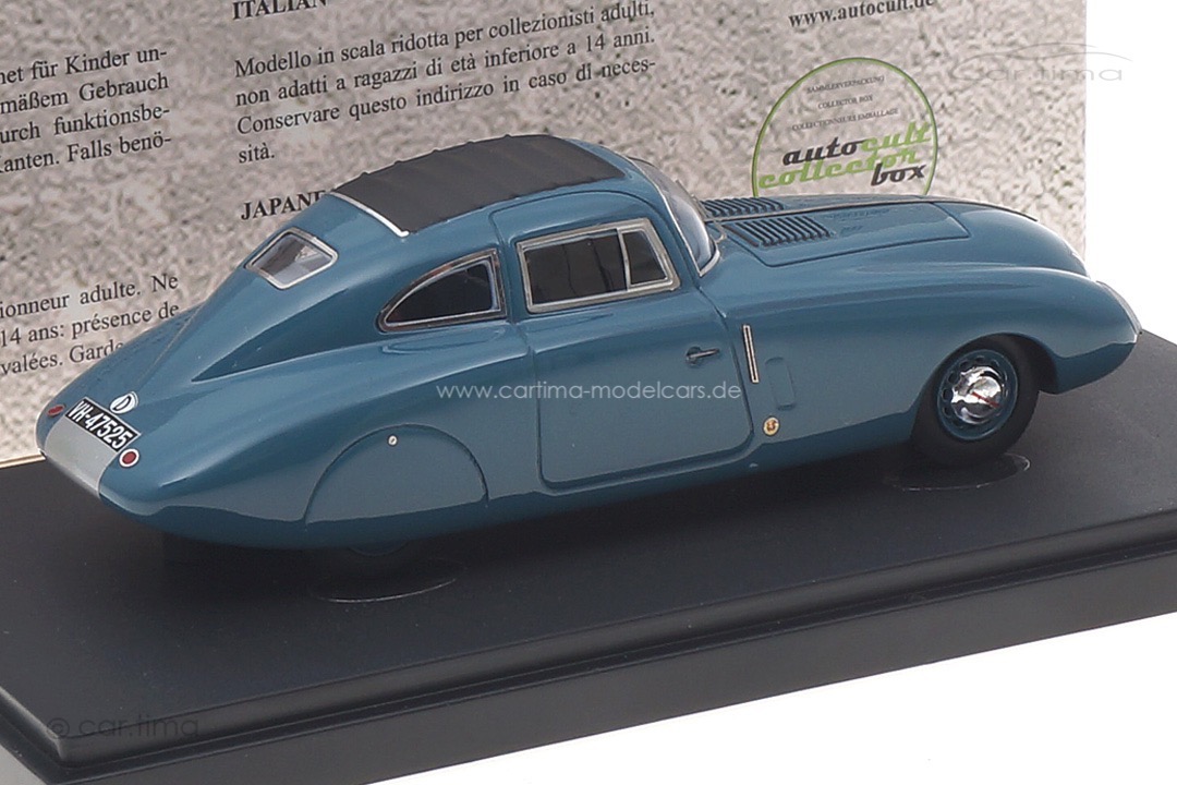 Opel Super 6 Stromlinie graublau autocult 1:43 04034