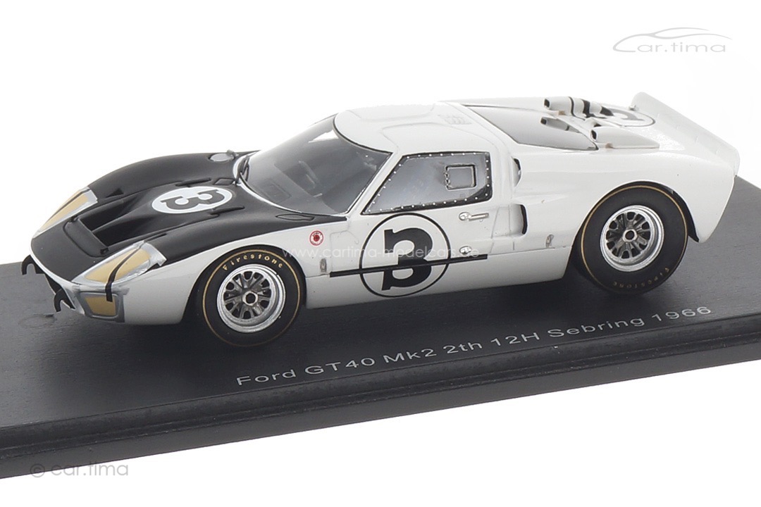 Ford GT40 Mk2 12h Sebring 1966 Hansgen/Donohue Spark 1:43 US255