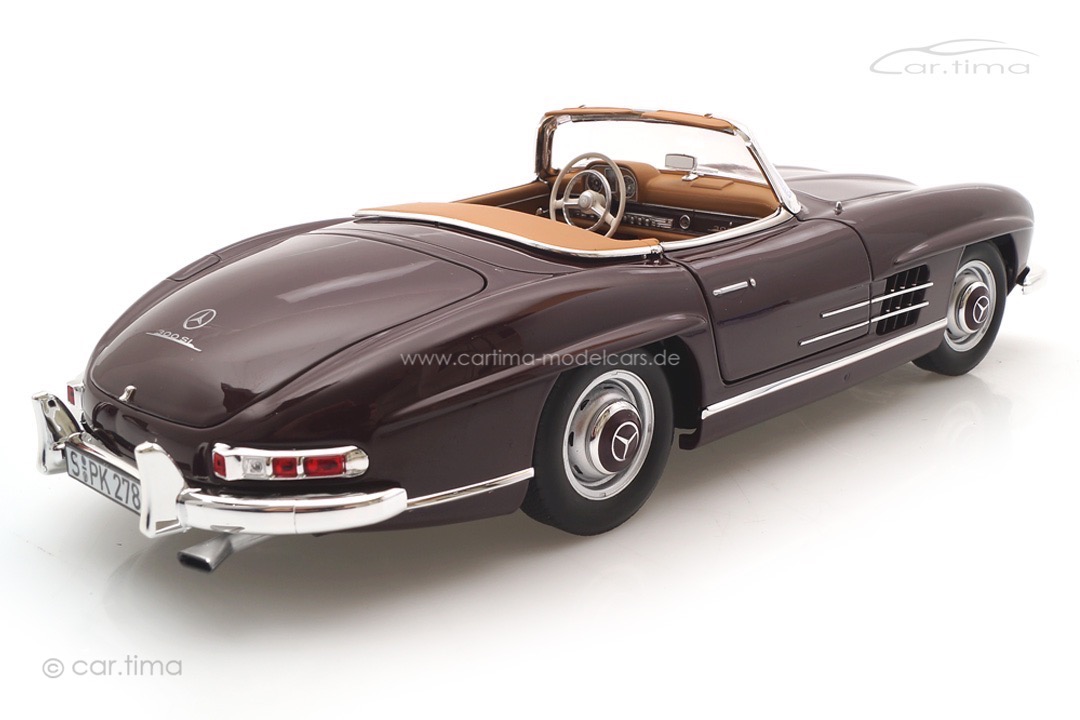 Mercedes-Benz 300 SL Roadster 1957 dunkelrot Norev 1:18 183891