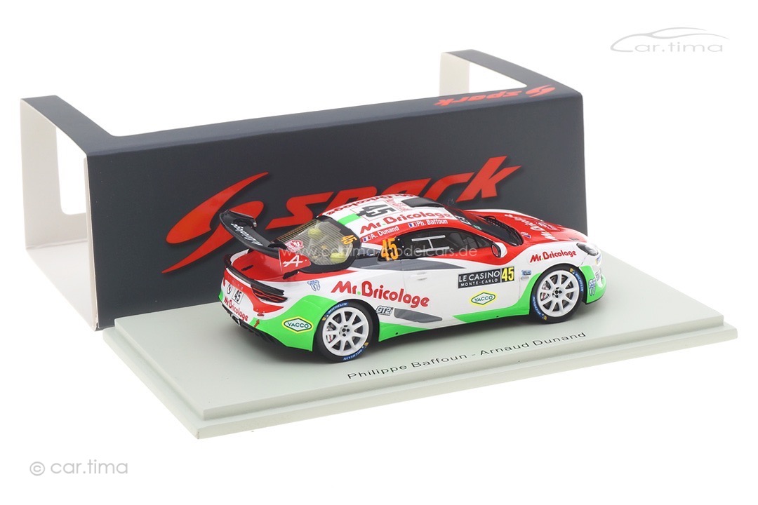 Alpine A110 Rally RGT Rallye Monte Carlo 2021 Baffoun/Dunand Spark 1:43 S6579