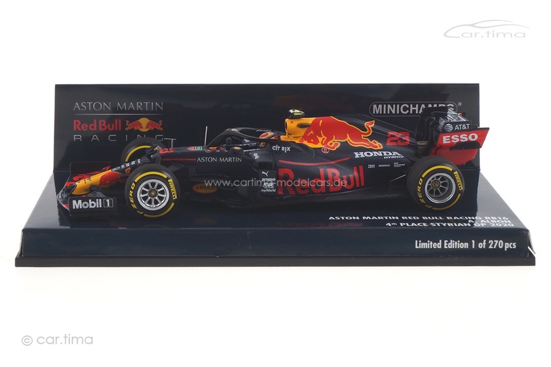 Aston Martin Red Bull Racing RB16 Styrian GP 2020 Albon Minichamps 1:43 410200223