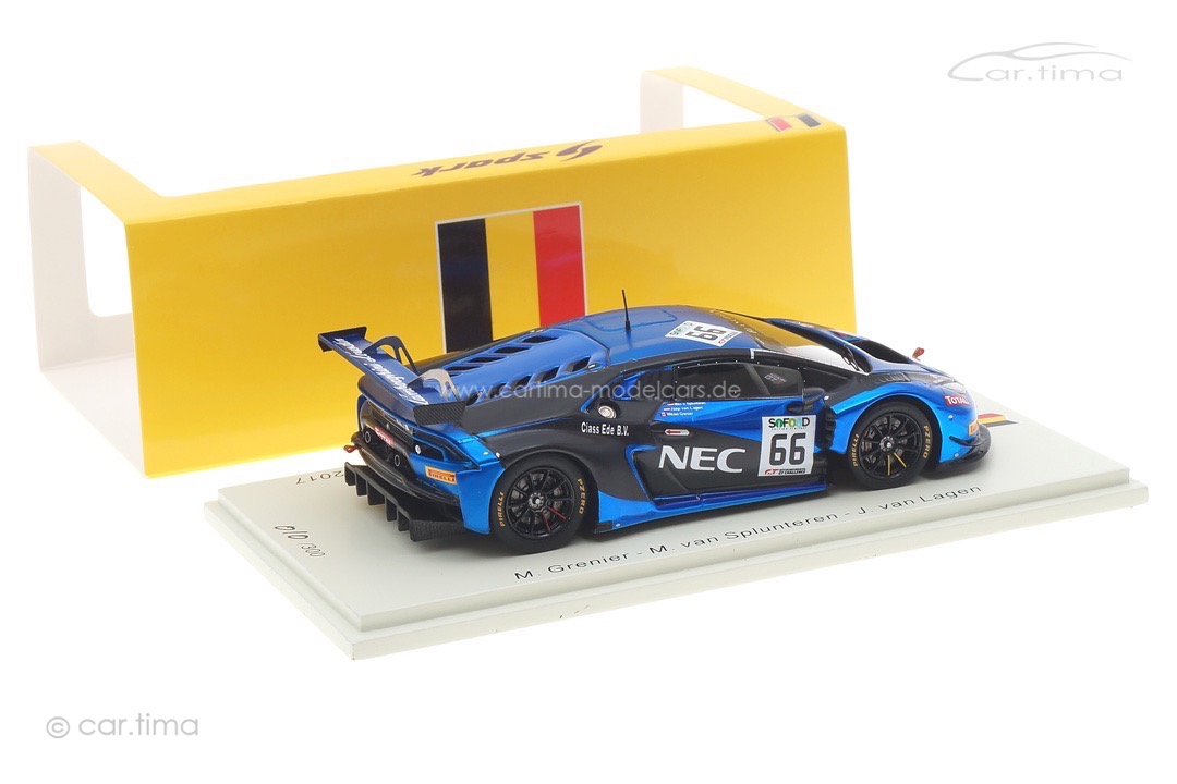 Lamborghini Huracán GT3 24h Spa 2017 Grenier/van Splunteren/van Lagen Spark 1:43 SB299