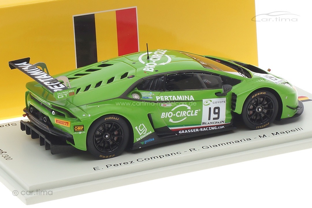 Lamborghini Huracán GT3 24h Spa 2018 Perez Companc/Giammaria/Mapelli Spark 1:43 SB307