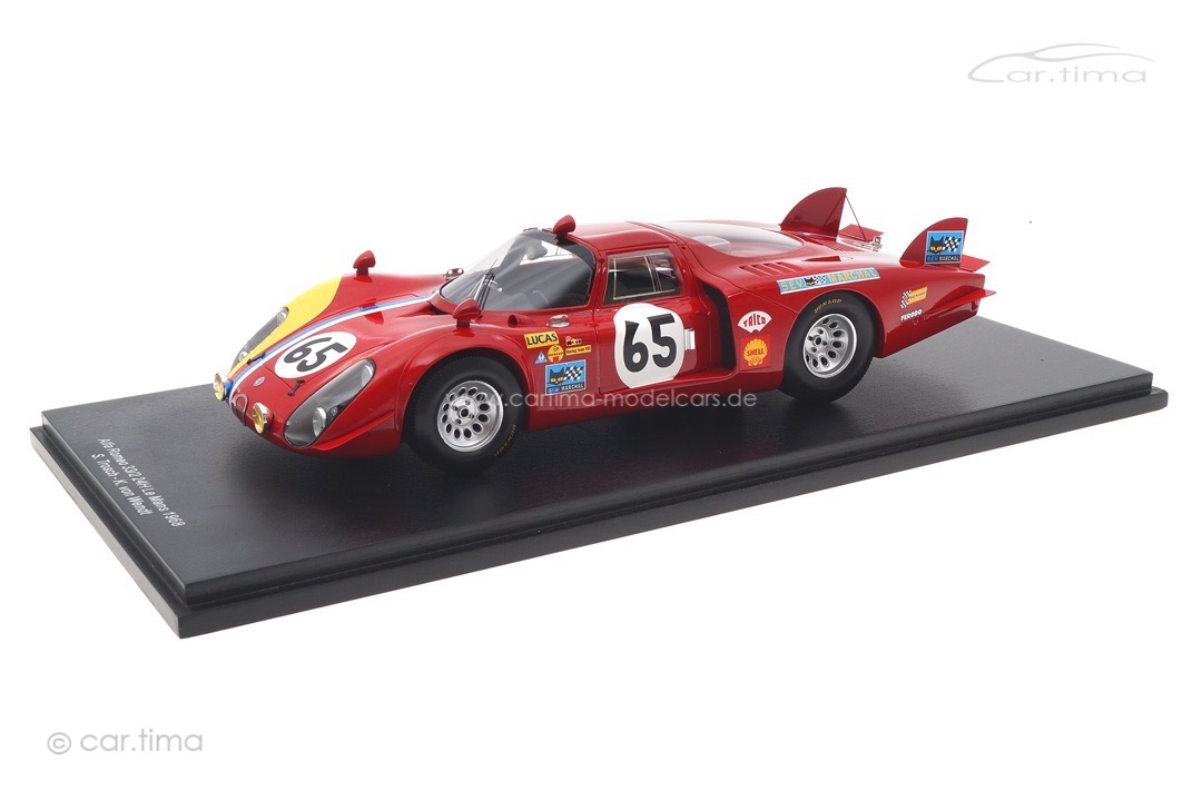 Alfa Romeo 33/2 24h Le Mans 1968 Trosch/von Wendt Spark 1:18 18S513