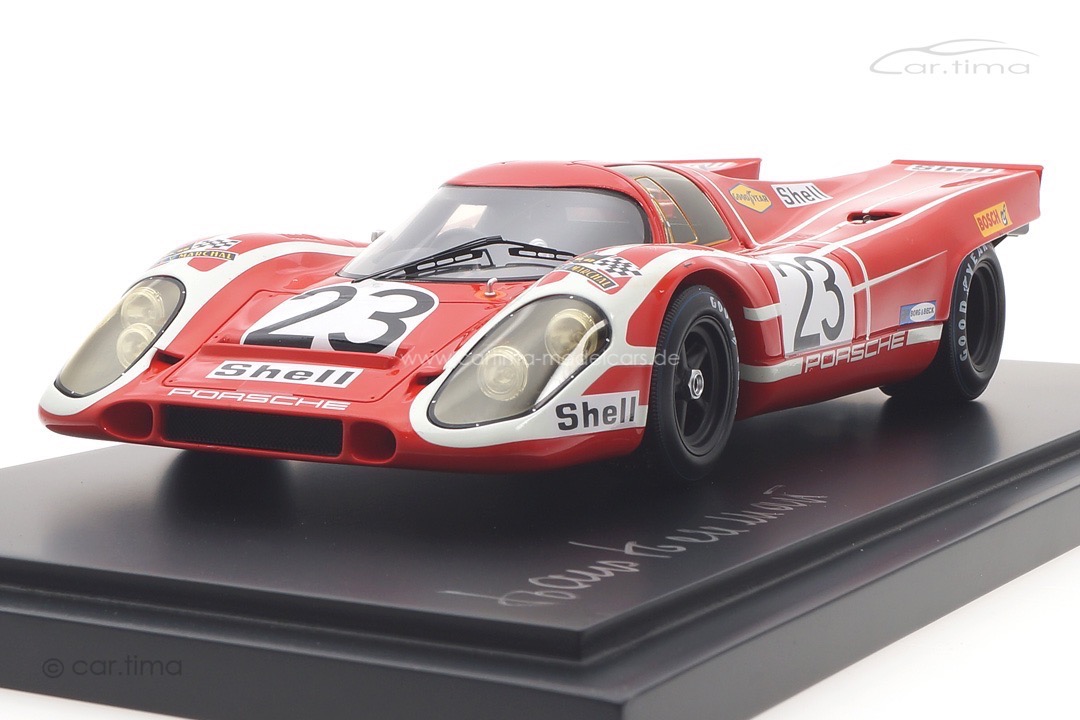 Porsche 917 K Winner 24h Le Mans 1970 Originalsignatur Hans Herrmann Spark 1:18