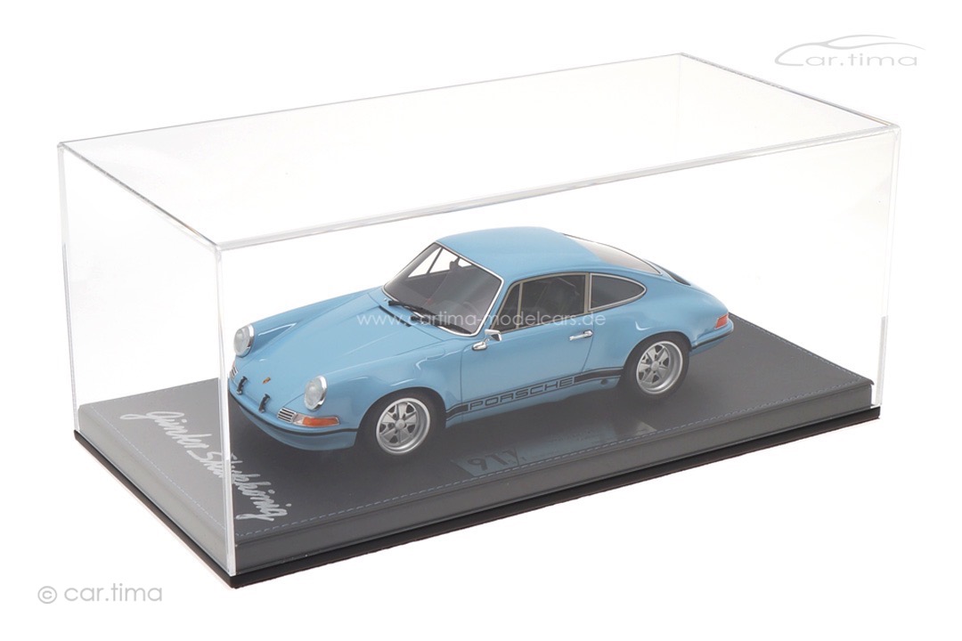 Porsche 911 S/T-Specification Gulfblau Originalsignatur Günter Steckkönig car.tima 1:18