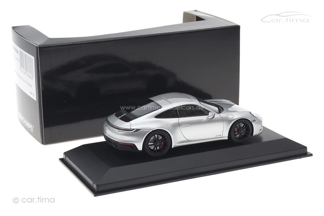 Porsche 911 (992) Carrera 4 GTS GT-Silbermet. Minichamps 1:43 410063004