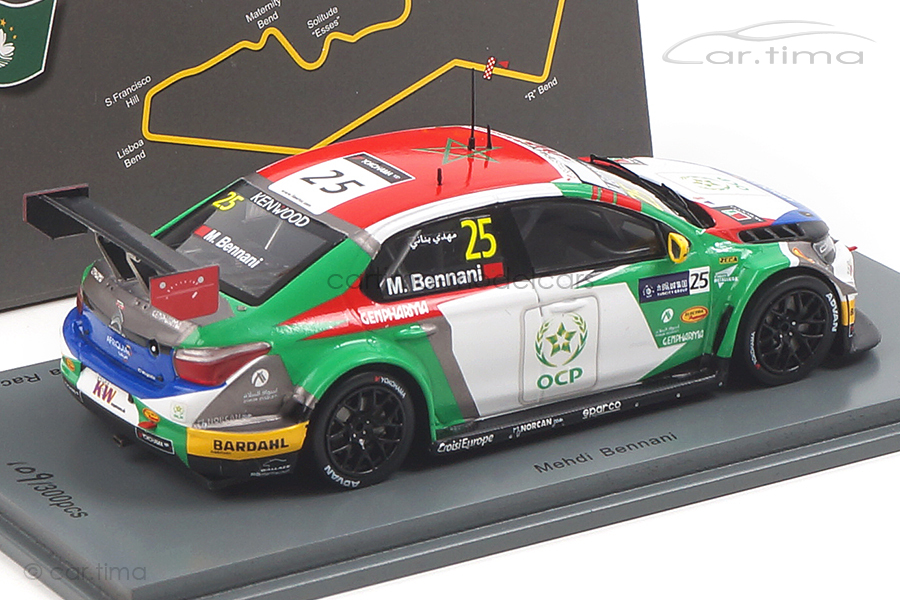 Citroén C-Elysée WTCC Winner Macau Guia Race 2017 Mehdi Bennani Spark 1:43 SA158